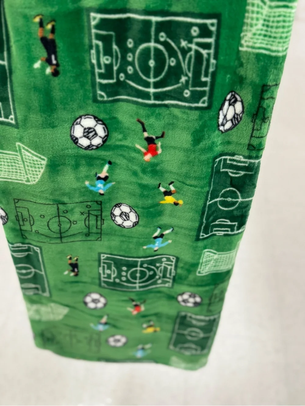 Max Studio Green Soccer Field Decorative Throw